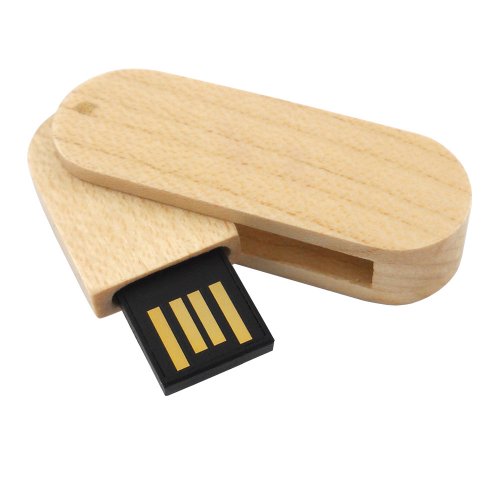 chiavetta USB legno rotatorwood slide esempio